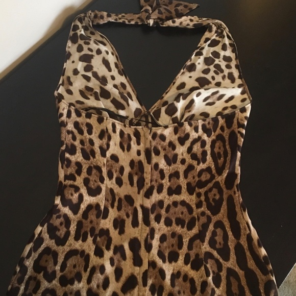 Dolce and Gabbana stretch silk halter sz 38 - Picture 5 of 9